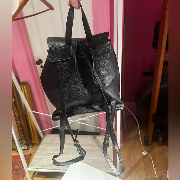 TopShop mini black drawstring backpack - Picture 4 of 5